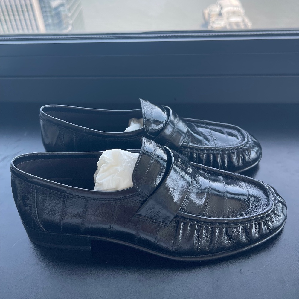 The Row Soft Loafers Eelskin Size EU 35